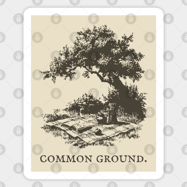 Common Ground Picnic in the Park Illustration Magnet by TuncGK